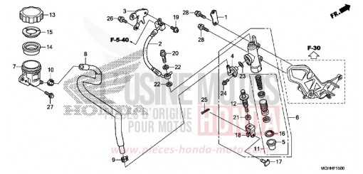 RR. BRAKE MASTER CYLINDER VFR1200XH de 2017